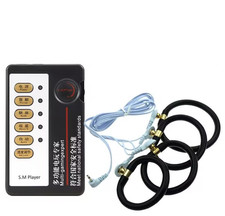 E-Stim Male Enlarger Ring Device Shock Enhancer Time Delay with Host BDSM