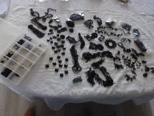 gros lot de motifs passementerie navette perle  en jais de Paris  ART DÉCO