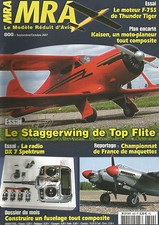 MRA N°800 PLAN : KAISEN / MOTEUR F-75S / STAGGERWING / RADIO DX 7 SPEKTRUM