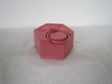 PRESSE PAPIER DE BUREAU ANCIEN POIDS DE KG THERMOLAQUE ROSE