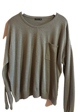 BREAL pull  fin oversize kaki