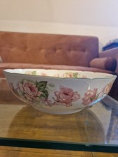 Saladier Bernardaud Eugenie De Montijo Porcelaine De Limoges Fleurs Roses