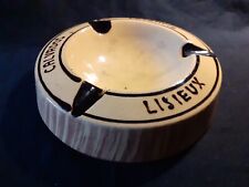 Ancien Cendrier publicitaire Calvados lecompte Lisieux Terre cuite 705/ 17 bis