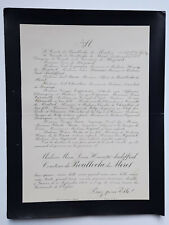 COMTESSE DE BOULLOCHE DU MERET Audiffred FAIRE PART Posange Mazenod Espinas 1908