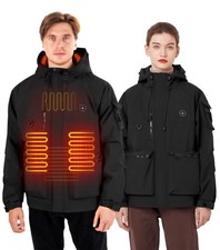 Veste Chauffante Homme avec Batterie Manteau Chauffant Homme et Femme Softshe...