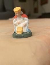 Fève Santon Rois Balthazar En Céramique Mat