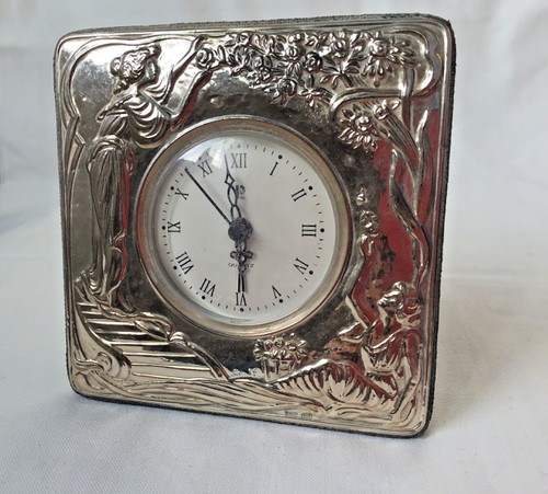 Pendule reveil argent - pendule,