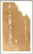 Vtg B&W Snapshot Woman With