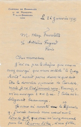 Paul claudel lettre - paul,