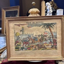 Ancienne gravure militaire - ancienne,