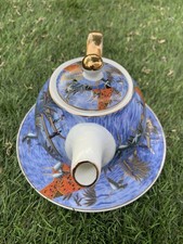 Théière So French À Décor Du Galion Bleu Et Or