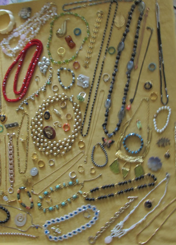 Lot bijoux anciens et - lot,