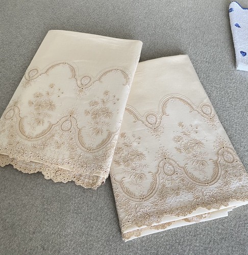 Vintage porthault drap plat - vintage, d