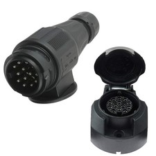 Prise Remorque 13 Broches 12V et Fiche Remorque 13 Broches Prise Attelage 13 ...