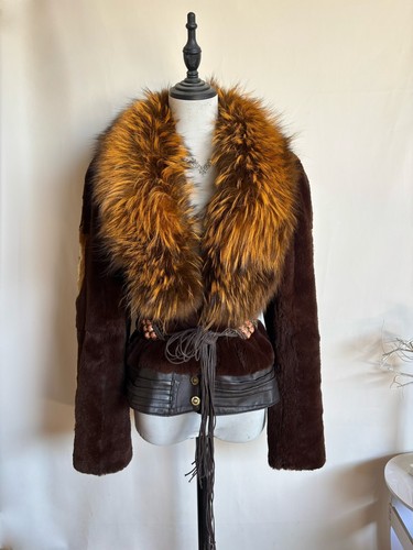 Manteau fourrure lapin - en,
