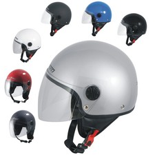 Casque Moto Scooter Vintage Jet Visiere Longue Approuvé ECE 22 SonicMoto