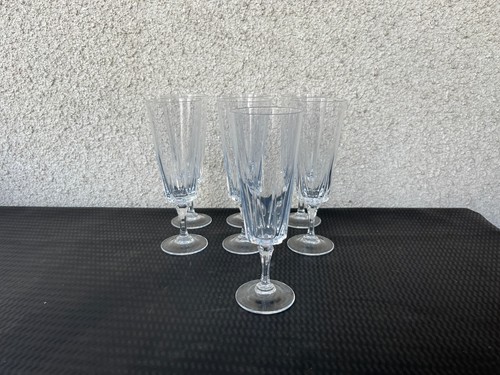 Flûtes champagne cristal - 7, à