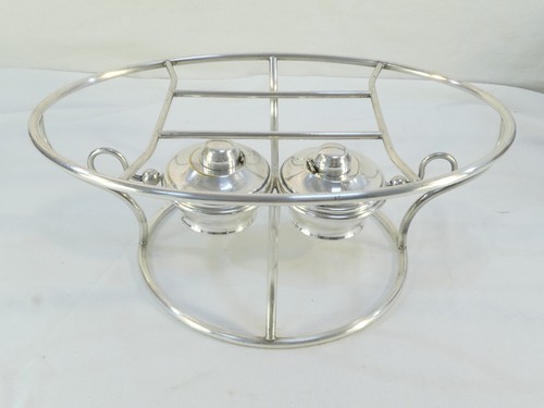 Ancien chauffe plat ovale - , en