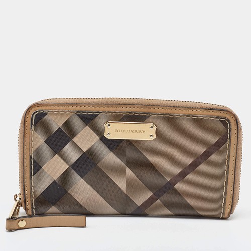 Portefeuille burberry beige - portefeuille,