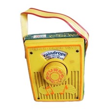 Boîte à musique Fisher-Price Pocket Radio Vintage 1972 USA Japan Fonctionnelle