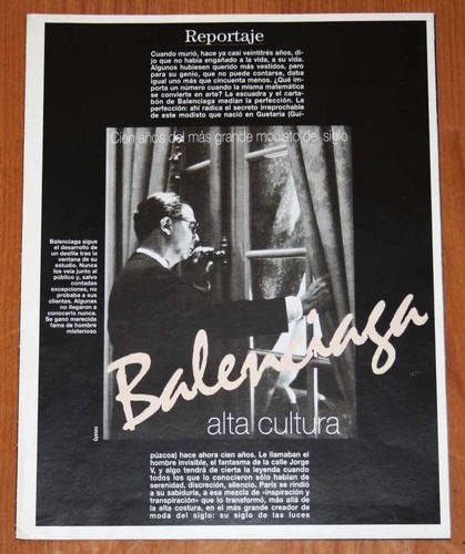 Cristobal balenciaga reportage - cristobal,