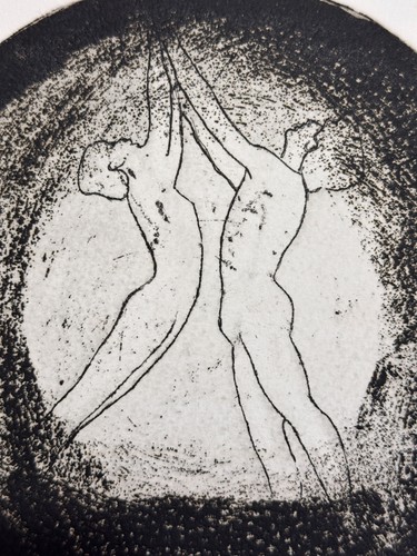 Ancienne gravure couple - ancienne,