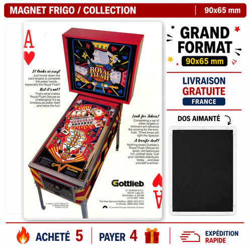Magnet flyer pinball royal - magnet,