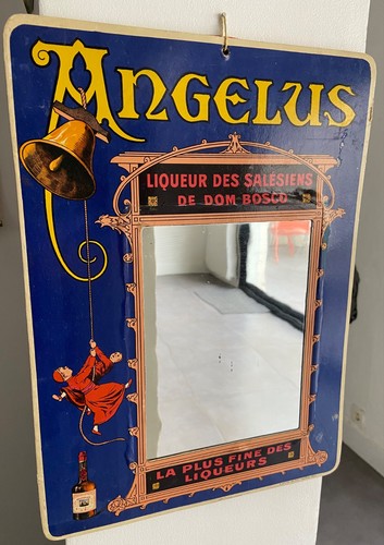 Ancien carton miroir - , liqueur