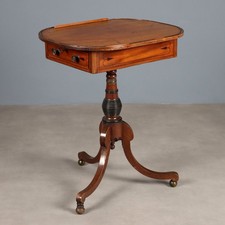 Table Basse Ancienne Plateau Pivotant Royaume-Uni XIXe Siècle Originale