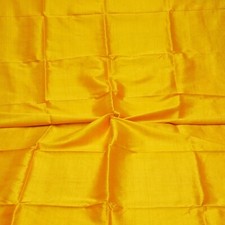 Vintage Orange 100% Pur Soie Artisanal Sari Vestige 3,7 M Tissu Pour Débris De