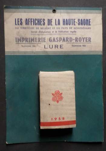 éphéméride 1958 - §,