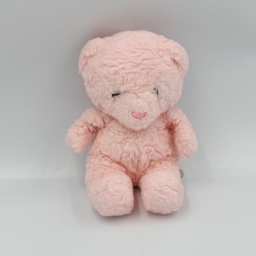 Ancienne peluche ours rose