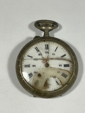 Montre Gousset en Métal à Réviser ou pour Pièces - Tourne Rapidement (L41/P5/2)