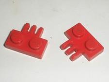 2 x Charniere LEGO Red Hinge Plate 2452 / Set 6989 6674 6923 6862 6959 6526 6509