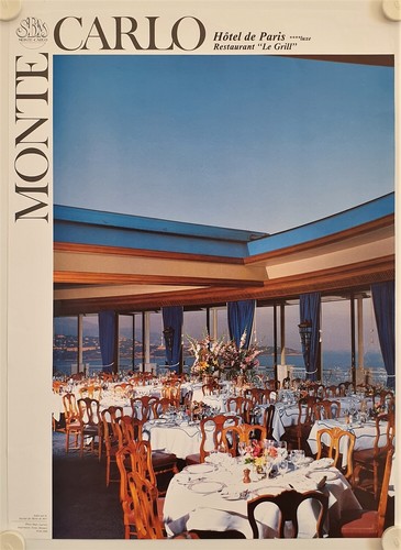 Affiche tourisme monaco 1990 - affiche,