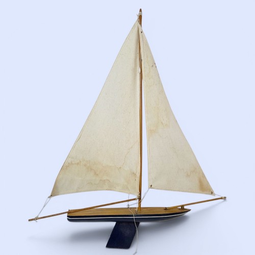 Vintage wood pond - wood, yacht
