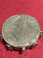 Rare Boîte Forme Tambourin