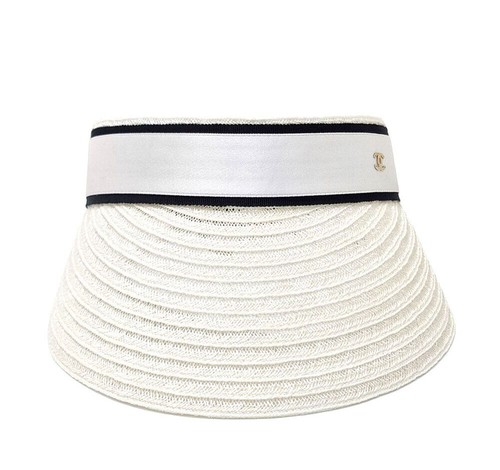 Chanel visière raphia - en,