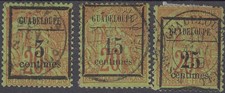 GUADELOUPE Colonie Française 1889 Yvert 3/5 Oblitéré (ref#18390)
