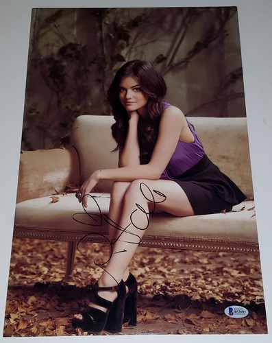 Lucy hale signed 11x17 - signed,
