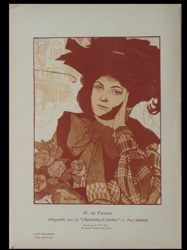 Georges feure lithographie - georges, feure,