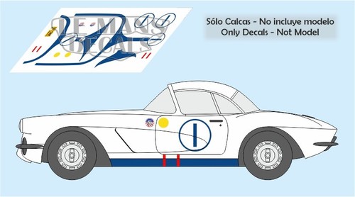 Autocollants corvette le - c1,