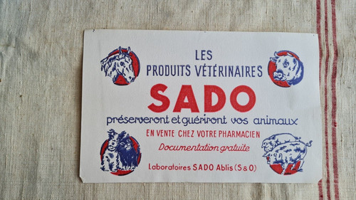 Ancien buvard publicitaire - ancien,