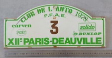 Plaque Rallye 1978 12ème
