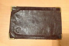  Porte carte / portefeuille en cuir fin (pecari ?) monogramme années 30