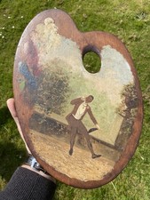 ANCIENNE PALETTE DE PEINTRE EN