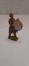 Soldat militaire Fanfare Musicien 5.5 cm plomb creux alu jouet ancien
