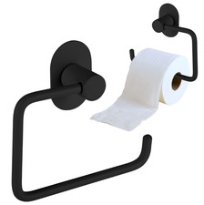 Porte-papier toilette noir