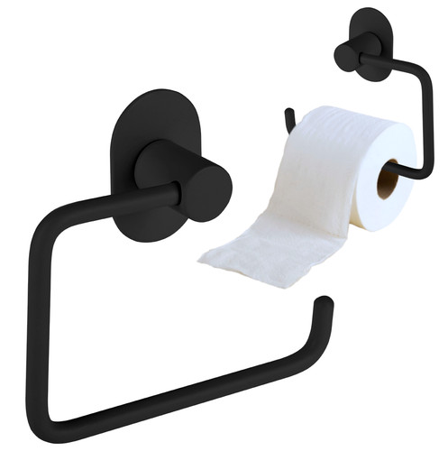 Porte papier toilette noir - porte-papier,