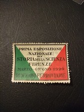 ANCIEN TIMBRE VIGNETTE  - FOIRE AUX LIVRES - FLORENCE - ITALIE- 1929.